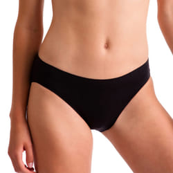 Silky Childrens Girls Dance Invisible High Cut Brief - 5-7 Years, Black
