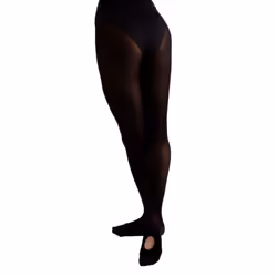 Silky Childrens Girls Convertible Dance Ballet Tights (1 Pair) - 5-7 Years, Black