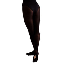 Silky Childrens Girls Convertible Dance Ballet Tights (1 Pair) - 5-7 Years, Black