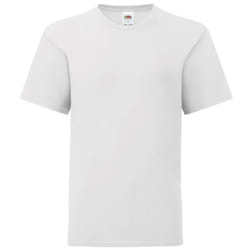 Fruit Of The Loom Boys Iconic T-Shirt - 12-13 Years, White