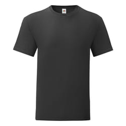 Fruit Of The Loom Mens Iconic T-Shirt - S, Black