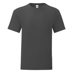 Fruit Of The Loom Mens Iconic T-Shirt - 2XL, Light Graphite Grey