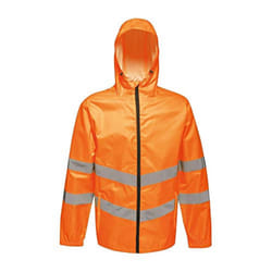 Regatta Unisex Hi Vis Pro Packaway Reflective Work Jacket - L, Orange