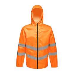 Regatta Unisex Hi Vis Pro Packaway Reflective Work Jacket - 2XL, Orange
