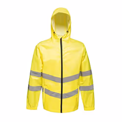 Regatta Unisex Hi Vis Pro Packaway Reflective Work Jacket - S, Yellow