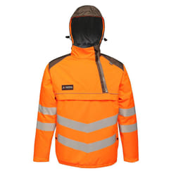 Regatta Mens Tactical Hi Vis Waterproof Reflective Overhead Bomber Jacket - 3XL, Orange/Grey