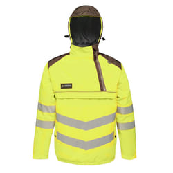 Regatta Mens Tactical Hi Vis Waterproof Reflective Overhead Bomber Jacket - L, Yellow/Grey
