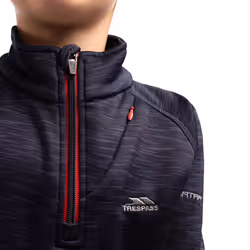 Trespass Childrens Boys Edvin Fleece Top - 11/12 Years, Navy Marl