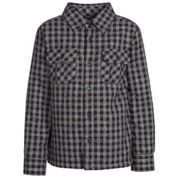 Trespass Childrens/Kids Average Long Sleeved Gingham Shirt - 7-8 Years, Navy Gingham