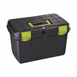 Plastica Panaro Tack Box - M, Black/Pistachio