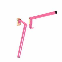 Stubbs Folding Pole Saddle Rack - One Size, Pink
