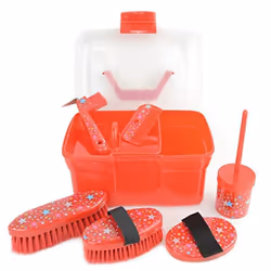 Lincoln Star Pattern Grooming Kit - One Size, Red