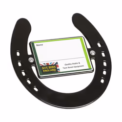 Stubbs Horseshoe Nameplate - One Size, Black