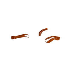 Lincoln Silicone Plaiting Bands (500 Pack) - One Size, Brown