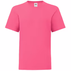 Fruit Of The Loom Boys Iconic T-Shirt - 12-13 Years, Fuchsia Pink