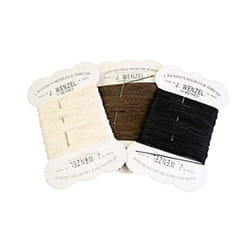 Lincoln Plaiting Thread (Pack of 12) - One Size, Black/Brown/White