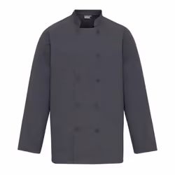 Premier Unisex Chefs Jacket - XXL, Steel Grey