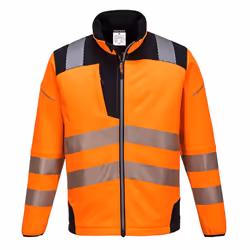 Portwest Mens PW3 Hi-Vis Soft Shell Jacket - XL, Orange/Black