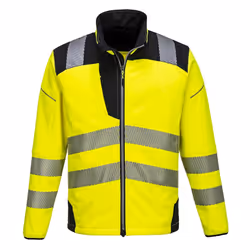 Portwest Mens PW3 Hi-Vis Soft Shell Jacket - M, Yellow/Black