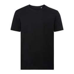 Russell Mens Authentic Pure Organic T-Shirt - XS, Black