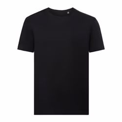Russell Mens Authentic Pure Organic T-Shirt - 2XL, Black