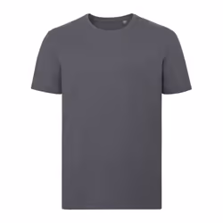 Russell Mens Authentic Pure Organic T-Shirt - XS, Convoy Grey