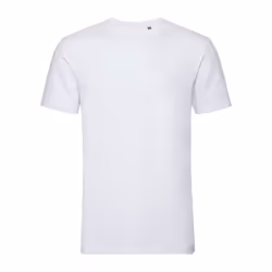 Russell Mens Authentic Pure Organic T-Shirt - 3XL, White
