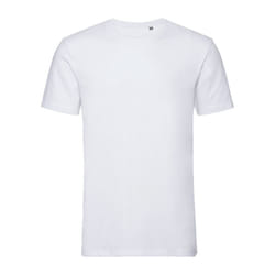 Russell Mens Authentic Pure Organic T-Shirt - L, White