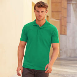 Fruit Of The Loom Mens Iconic Polo Shirt - 3XL, Red