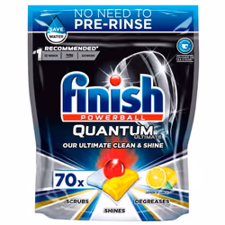 Finish Powerball Quantum Ultimate Dishwasher Tablets Lemon - 70 Tabs