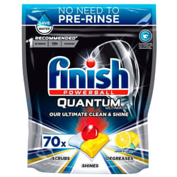 Finish Powerball Quantum Ultimate Dishwasher Tablets Lemon - 70 Tabs