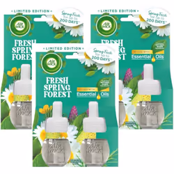 6 x Air Wick Plug in Oil Refills - Fresh Spring Forest