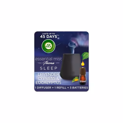 Air Wick Aromatherapy Essential Mist Diffuser Starter Kit| Automatic Air Freshener| Fragrance: SLEEP |Size: 1 Gadget & 1 Airw ...