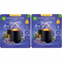 2xAir Wick Essential Oil Mist Kit, Diffuser & Refill - Sleep (Lavender/Eucalyptus/Cypress)