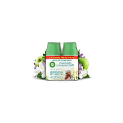 Airwick Automatic Air Freshener Freshmatic Spray Refills| Odour Neutraliser, Bathroom and Room Air Freshener|Fragrance : Morning Meadow|2 x