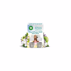 Air Freshener Plug In Diffuser Refill| Room Air Freshener|Fragrance : Morning Meadow| Contains : 2 x 19ml| Usage: Lasts Upto  ...