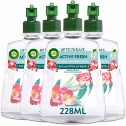 Air Wick Eucalyptus & Freesia Aerosol-Free Automatic Spray Refill 228ml x 4 pack