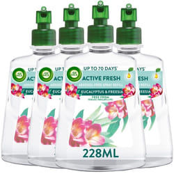 Air Wick Eucalyptus & Freesia Aerosol-Free Automatic Spray Refill 228ml x 4 pack