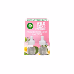 Air Freshener Plug In Diffuser Refill| Room Air Freshener|Fragrance : Wild Rose and Patchouli| Contains : 2 x 19ml| Usage: La ...