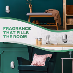 Air Wick Plug in Diffuser Kit, Cosy Cottage Frosted Roses & Snowberry, 1 Device & 1 Refill (19ml), Long Lasting Fragrance, Lasts up to 100 days, Plug