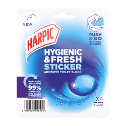Harpic Hygienic And Fresh Marine Toilet Stickers Freshener (Pack 4) -