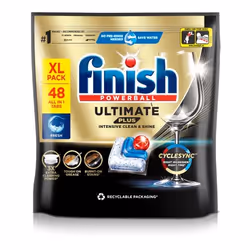 FINISH Ultimate Plus Intensive Clean & Shine Dishwasher Tablets Re