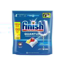 Finish Quantum Infinity Shine Dishwasher Tablets Bulk | Scent: Lemon | Size: 100 Dishwasher Tabs | For Sparkling Clean (Lemon)