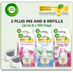 AirWick Air Freshener Electrical Plug in Bundle Pack (2 Plug in Gadgets + 6 Refills), Lasts Total Up to 600 days