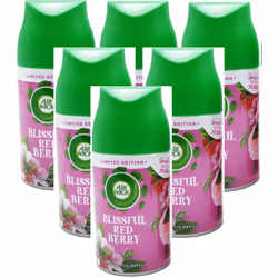 6 x Air Wick Freshmatic Max Automatic Spray Refill 250ml - Blissful Red Berry