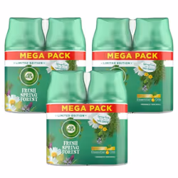 6 x Air Wick Freshmatic Automatic Spray Refill 250ml - Fresh Spring Forest