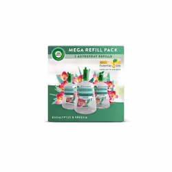 Air Wick Aerosol-Free Automatic Air Freshener Spray |Eucalyptus & Freesia | 3 Refills| 24x7 Active Fresh Odour