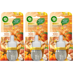 3 x Air Wick Plug in Oil Refills - Pumpkin Spice & Everything Nice