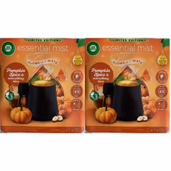 2xAir Wick Essential Oil Mist Kit, Diffuser & Refill - Pumpkin Spice & Everything Nice