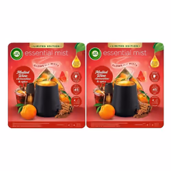 2xAir Wick Essential Oil Mist Kit, Diffuser & Refill - Mulled Wine